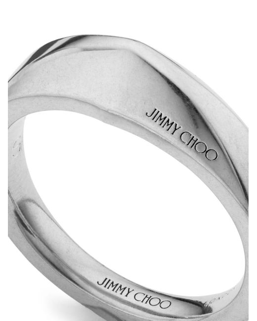Jimmy Choo White Diamond Siegelring mit Diamanten