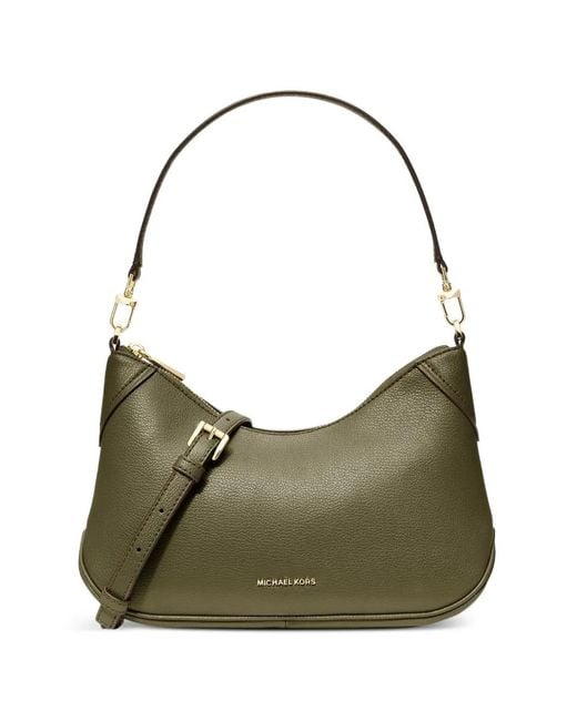 MICHAEL Michael Kors Green Jet Set Medium Convertible Pouchette Crossbody Bag