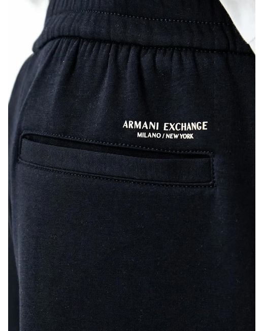 ARMANI EXCHANGE Black Floral-Print Shorts for men