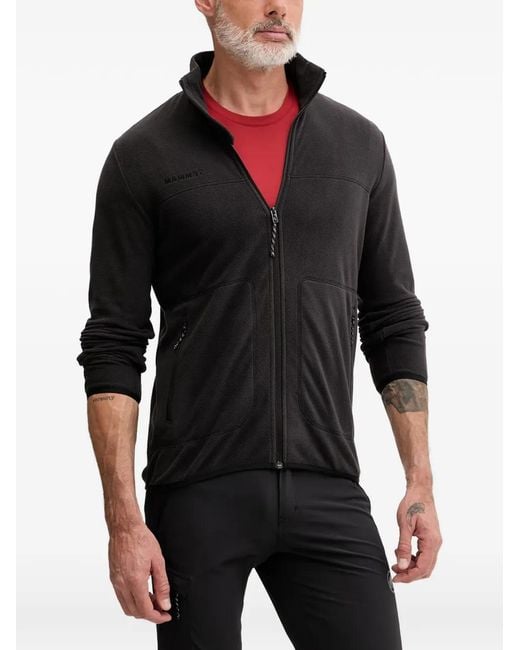 Mammut Black Innominata Light Ml Zip-Up Fleece Jacket for men