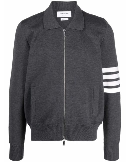 Maglione Con Dettaglio A Righe di Thom Browne in Gray da Uomo