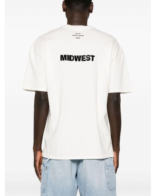 1989 STUDIO Midwest T-Shirt aus Baumwolle in White für Herren