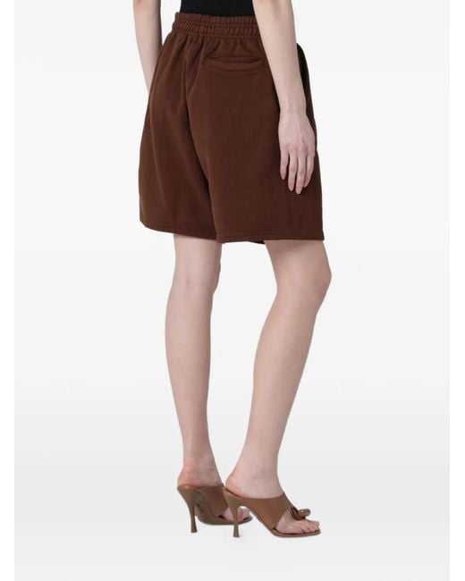Entire studios Brown Elasticated-Waistband Shorts
