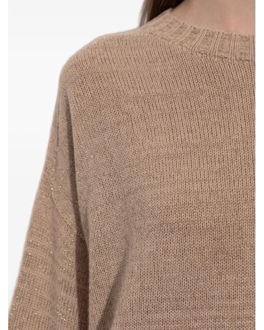 Fabiana Filippi Natural Wide-Sleeve Sweater