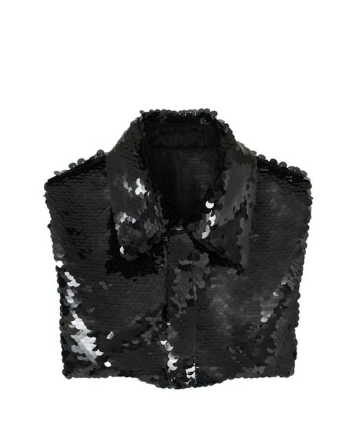 Undercover Black Sequin-Embellished Collar