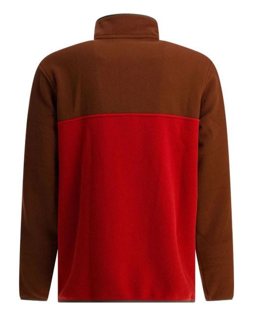 Patagonia Red Press-Stud Fleece Sweatshirt for men