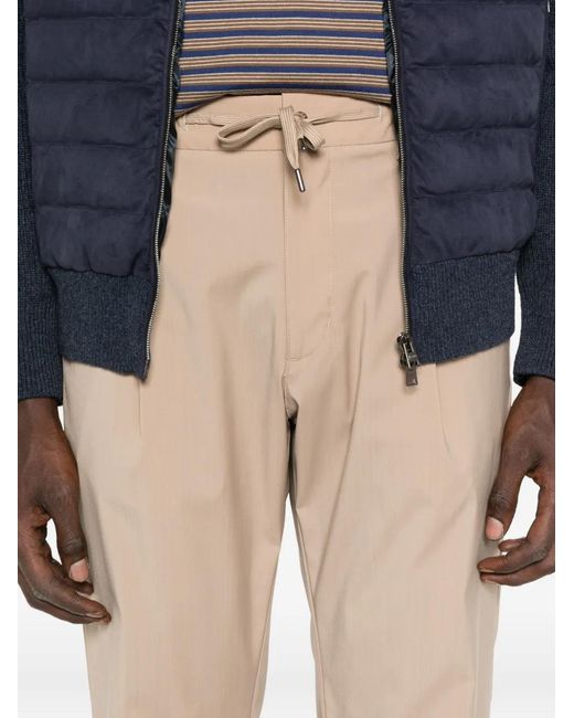 Pantalones Plisados Con Cordones Herno de hombre de color Natural
