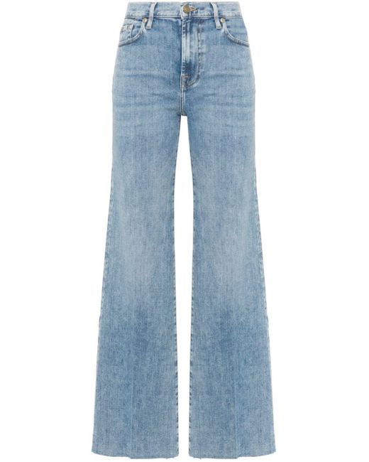 7 For All Mankind Blue Modern Dojo High-rise Flared Jeans