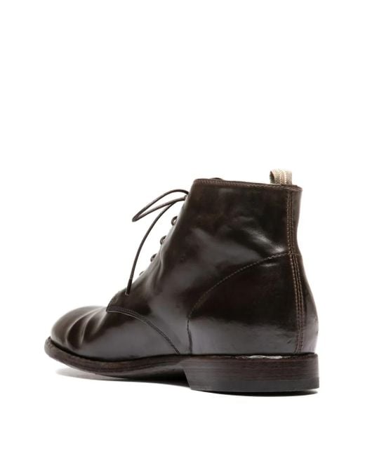 メンズ Officine Creative Sound レザーブーツ Brown