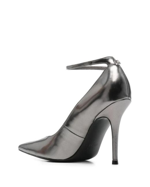 Guess Metallic Ankle-Strap Pointed Pumps