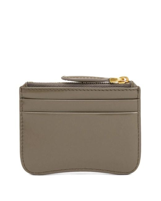 AMI Gray Paris Paris Leather Cardholder