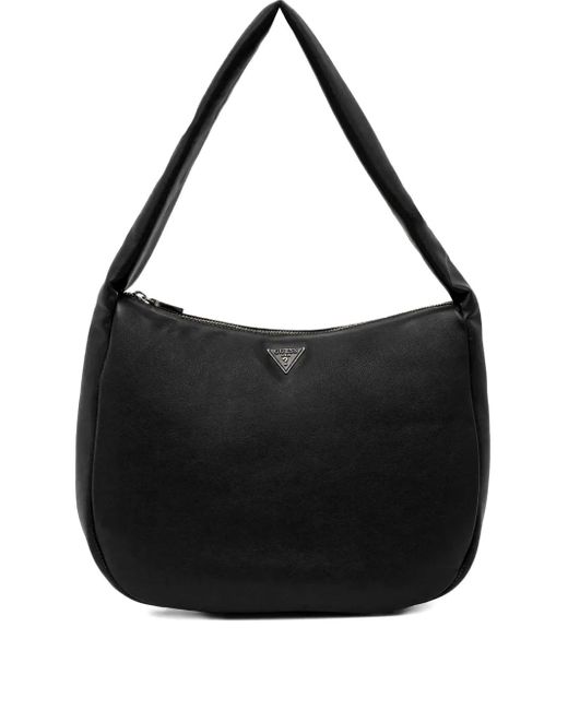 Guess Black Sunetra Logo-Plaque Tote Bag