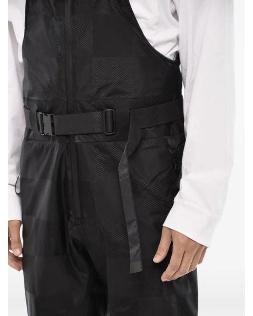 Woolrich Black Shelter Checked Padded Ski Pants for men