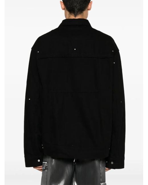 Sobrecamisa vaquera con capucha HELIOT EMIL de hombre de color Black
