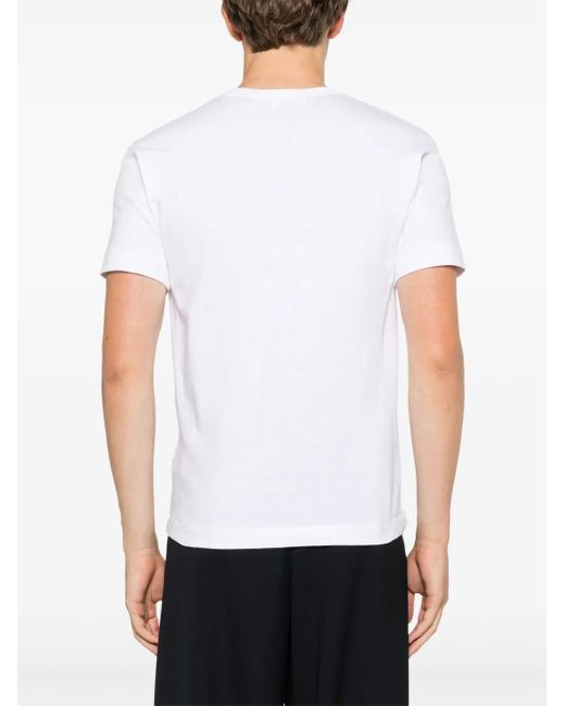 COMME DES GARÇONS PLAY White Heart-Print T-Shirt
