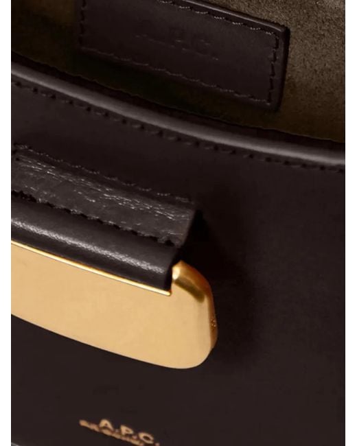A.P.C. White Simone Leather Shoulder Bag