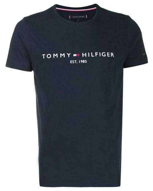 Tommy Hilfiger Black Short Sleeved T-Shirt for men