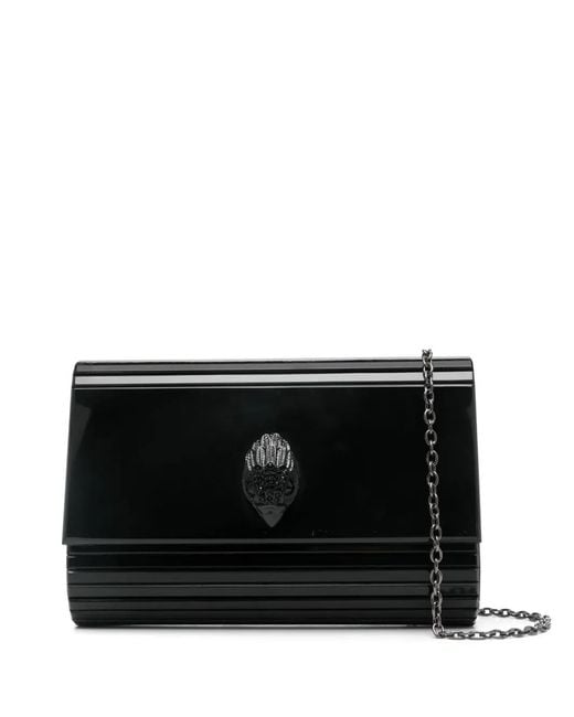 Kurt Geiger Black Drench Party Eagle Clutch Bag
