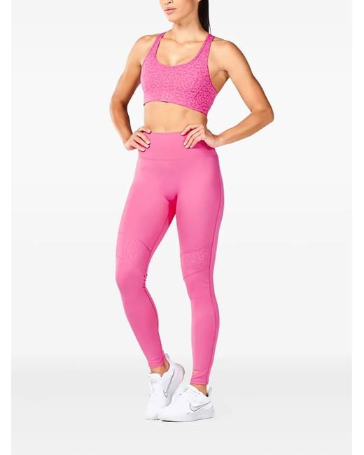 SQUATWOLF Pink Sport-BH mit Print
