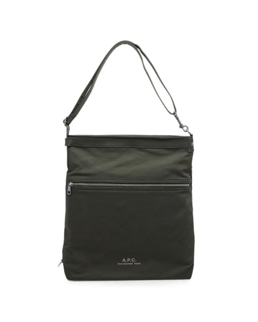 A.P.C. Black Archive Messenger Bag for men