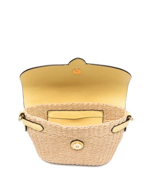 Ralph Lauren Natural "Lynden" Small Shoulder Bag