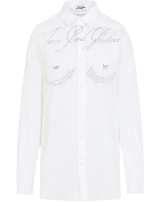 Jean Paul Gaultier White Cotton Shirt