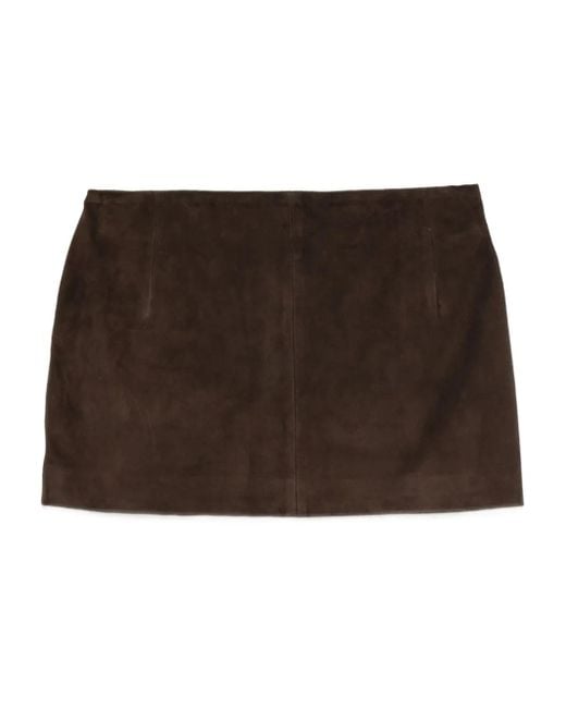 Minijupe Avery En Daim Nour Hammour en coloris Brown