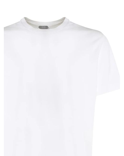 Zanone White Crew-Neck Short-Sleeve T-Shirt for men