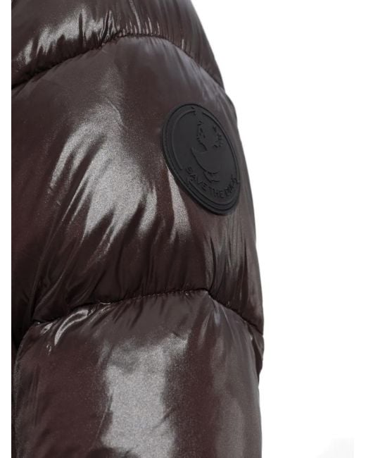 Save The Duck Black Hooded Quilted Coat