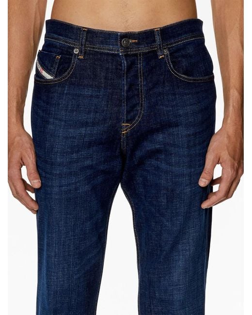 DIESEL Blue 2023 D-Finitive 09F89 Tapered Jeans for men