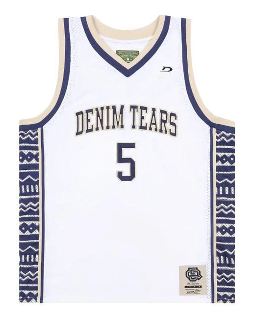 DENIM TEARS Blue 5Q Game Jersey for men
