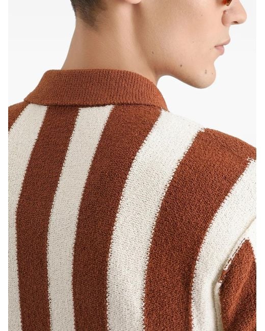 Dolce & Gabbana Red Striped Button Shirt for men