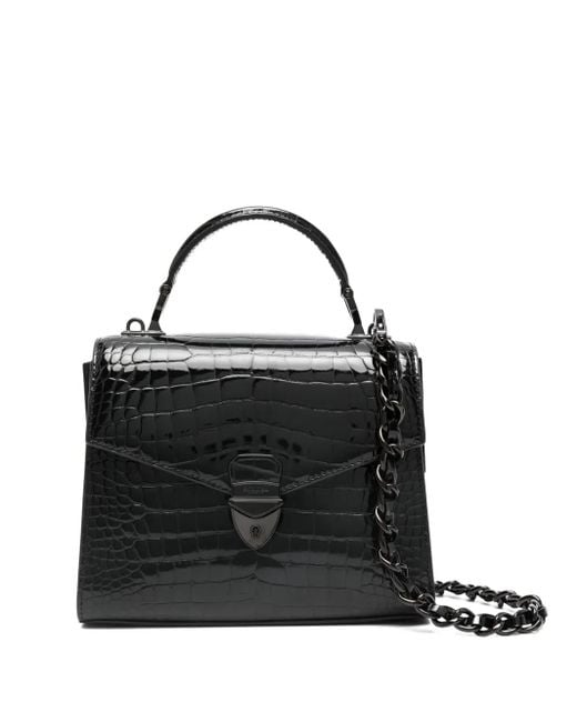 Aspinal Black Mayfair Top-Handle Bag