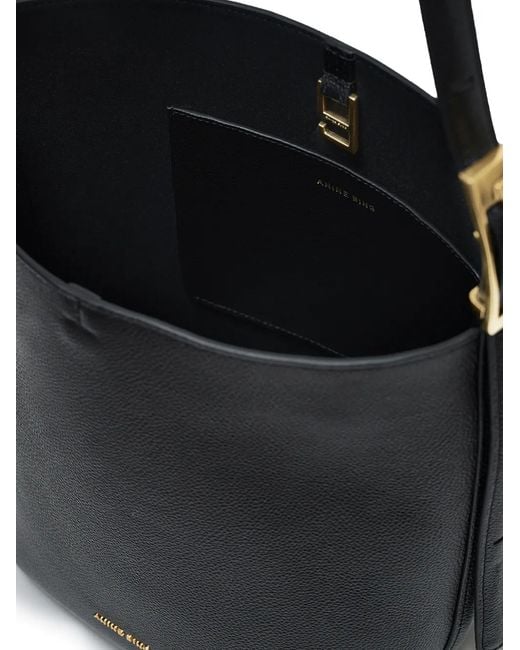 Anine Bing Black Medium Elly Bucket Bag