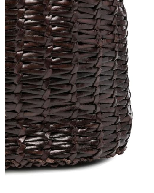 Bolso bombonera de piel Dragon Diffusion de color Black