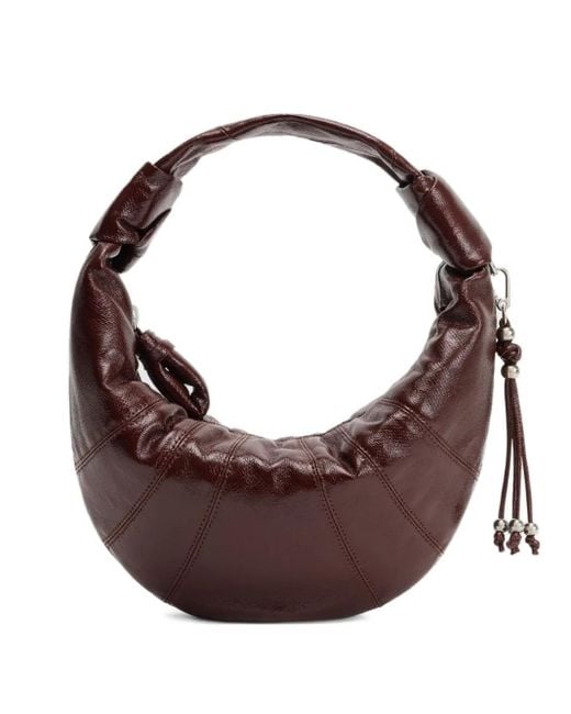 Lemaire Brown Mini Fortune Croissant Schultertasche Mit Knoten