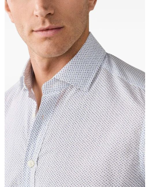 Hackett Blue Chemise En Coton for men