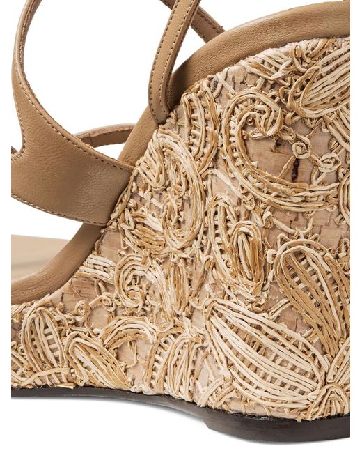 Jimmy Choo Natural Ayla 110 Strappy Heeled Espadrilles
