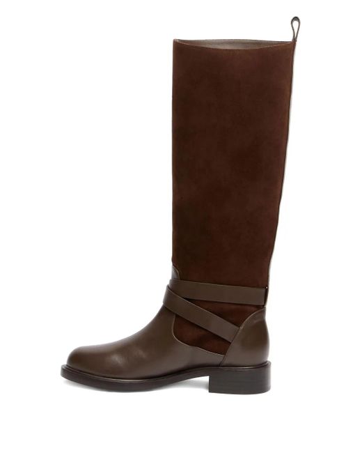 Stuart Weitzman Brown Benni Riding Boots