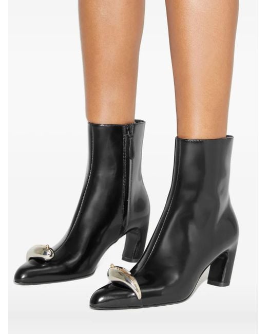 Tory Burch Black 65Mm Pierced Ankle Boots