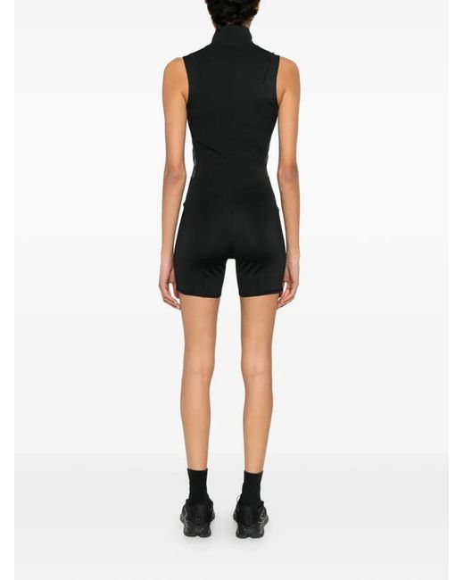 Adidas Black X Entire Studios Logo-Print Jumpsuit