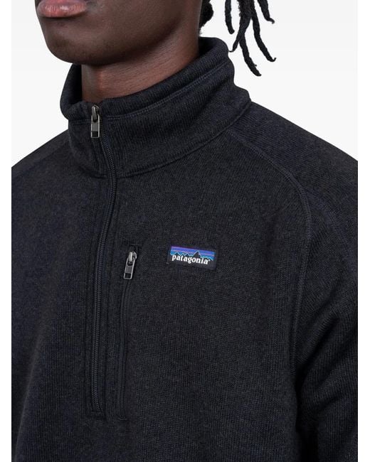 Patagonia Blue Logo-Patch Sweatshirt for men