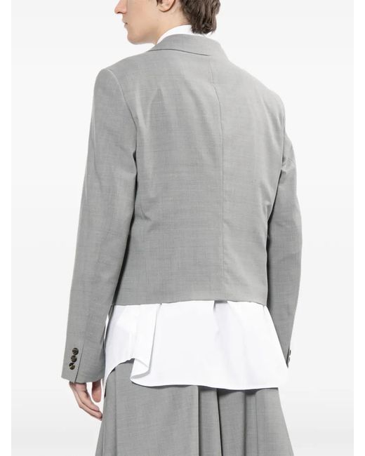 Comme des Garçons Gray Cropped Blazer for men