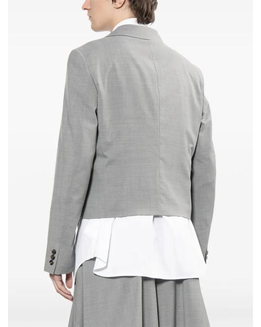 Comme des Garçons Gray Cropped Blazer for men