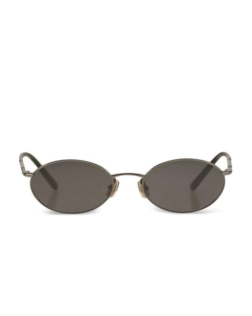 Brunello Cucinelli Gray Geometric Timeless Reflections Sunglasses
