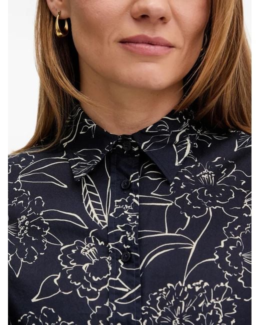 Gant Black Floral Buttoned Shirt