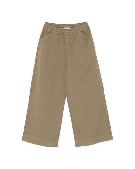 YMC White Elasticated Trousers for men