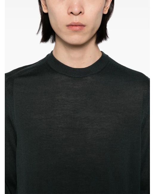 Paul Smith Black Long-Sleeved Jumper for men