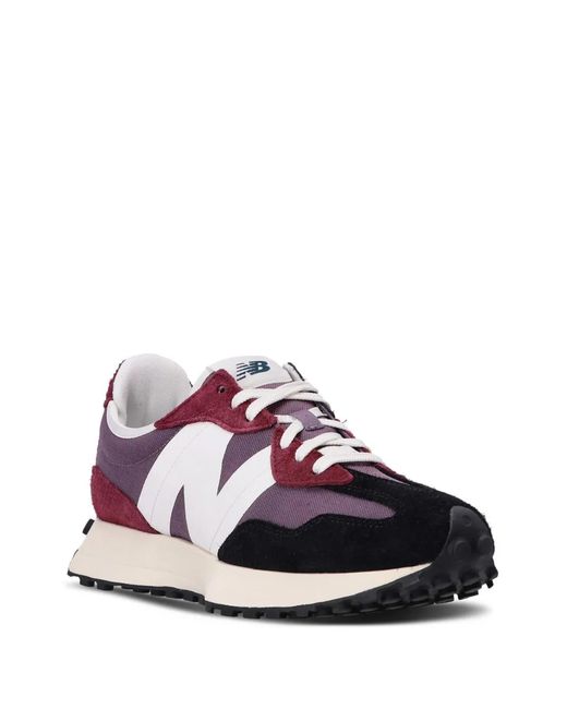 New Balance Purple 327 Logo-Patch Sneakers for men