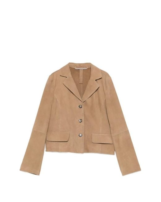 The Jack Leathers Natural Paige Suede Jacket